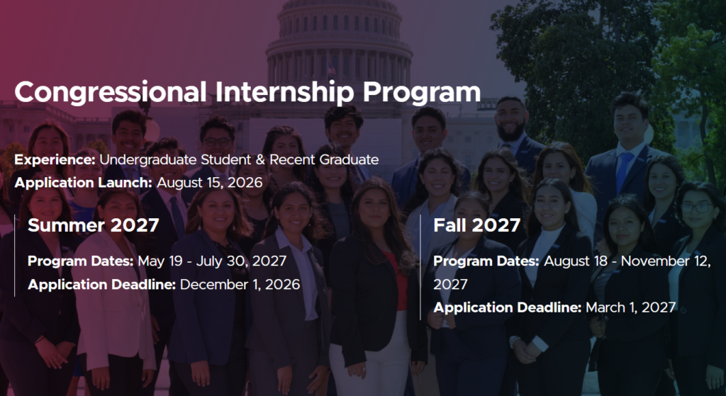 Congressional Hispanic Caucus Institute (CHCI) Internship Summer Program 2026