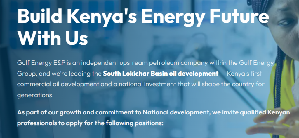 Gulf Energy Announces 61 Job Opportunities Across Kenya; How to Apply