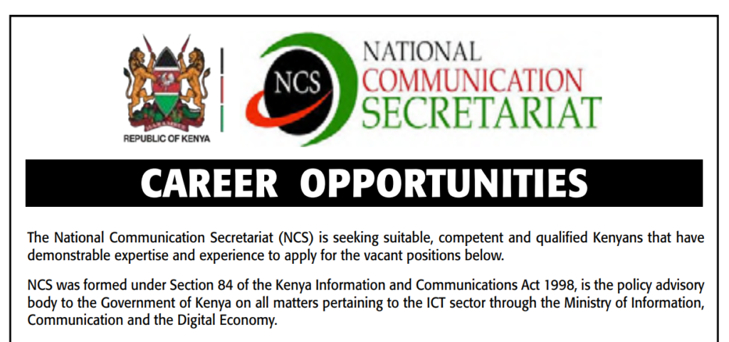 National Communication Secretariat Announces 6 Job Vacancies for 2026; How to Apply